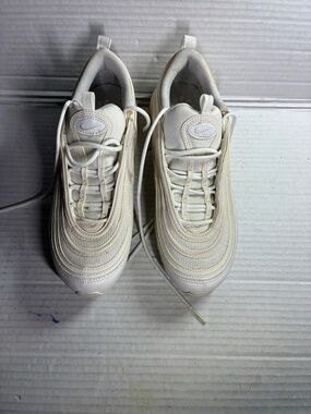Nike White/Cream Air Max 97 Style Sneakers USED SKU DH8016-100